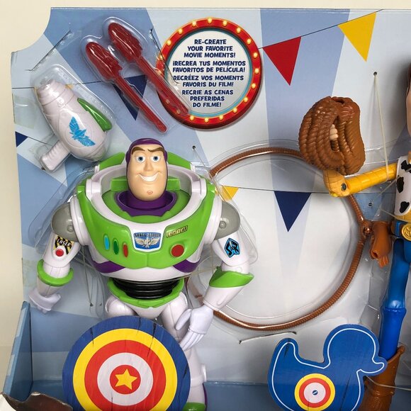 Disney and Pixar Toy Story Woody and Buzz Lightyear  Action Figure Toys 2-Pack - Picture 7 of 15